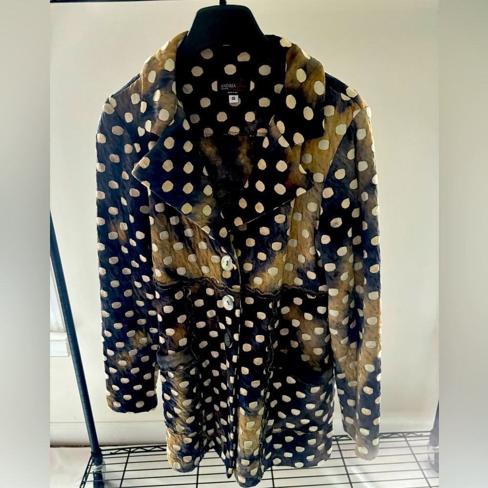 Andria Lieu Polka Dot Women’s Jacket, S